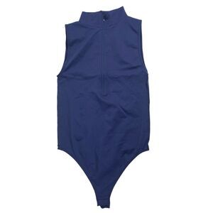 Asos Design Women's Basic Mock Neck Sleeveless Bodysuit Fitted Size S WP0014‎